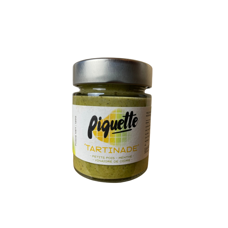 Tartinade Petits pois, Menthe, Vinaigre de Cidre 120g