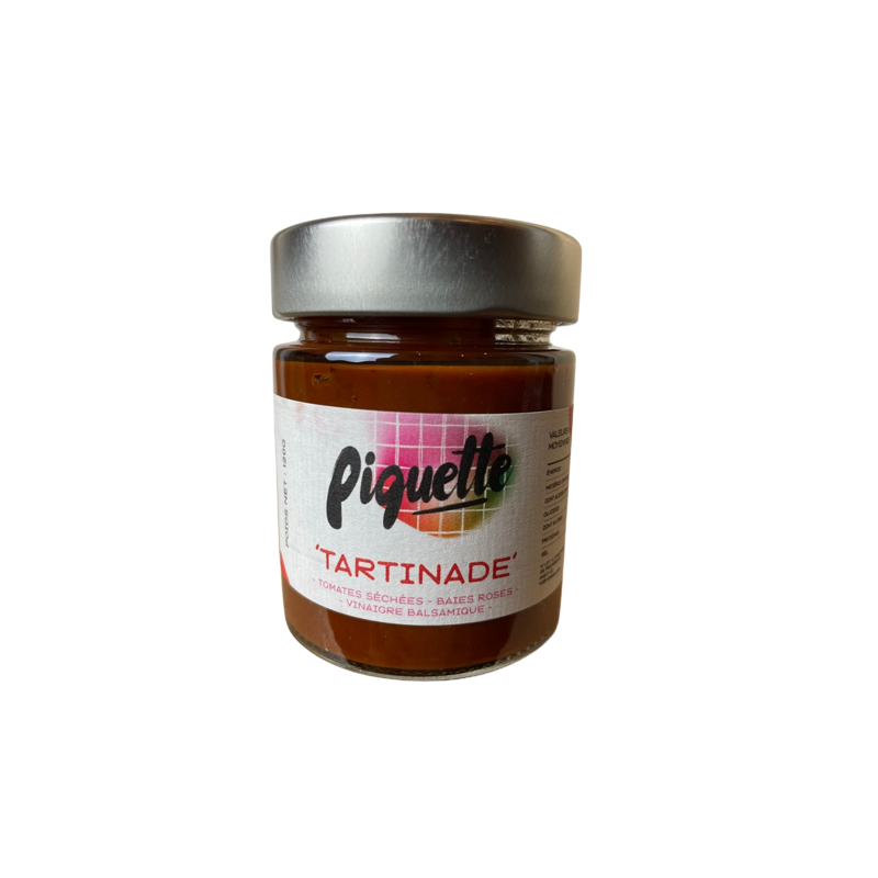 Tartinade Tomates séchées, Baies roses, Vinaigre balsamique 120g