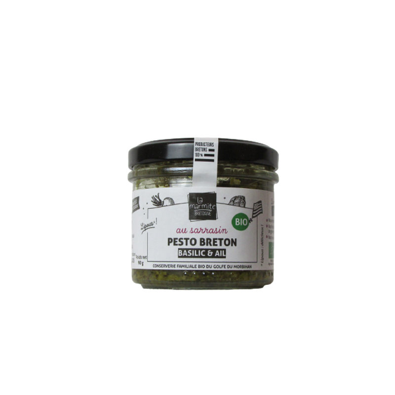 Pesto breton bio Basilic et Ail 90g