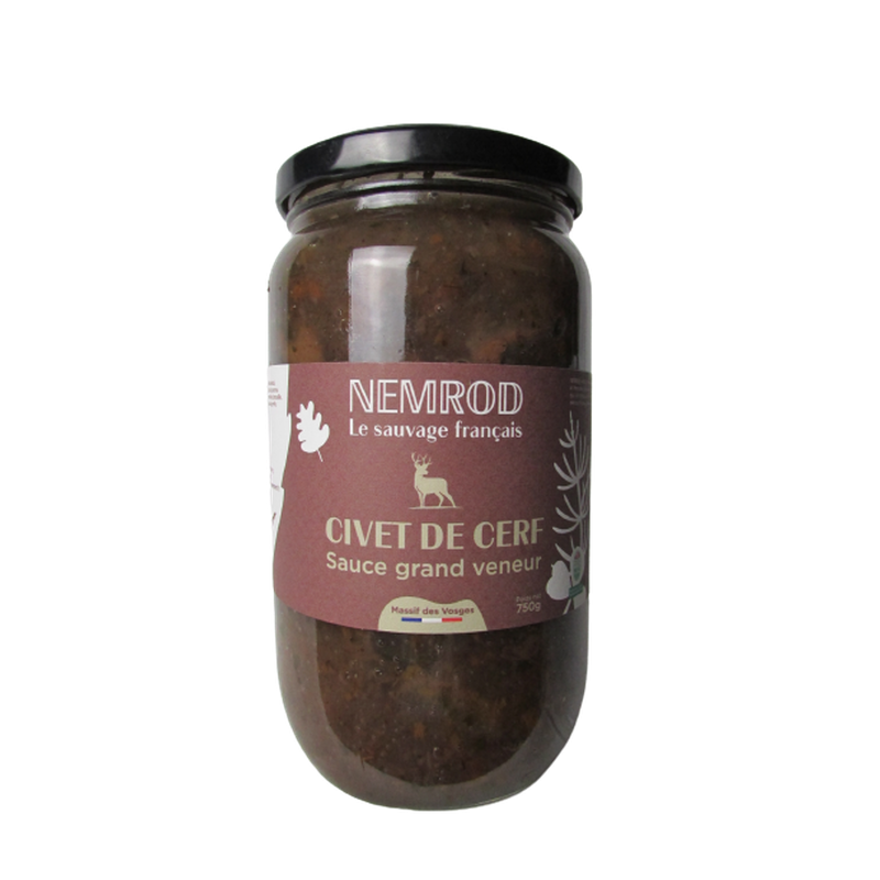 Civet de cerf sauce grand veneur 750g