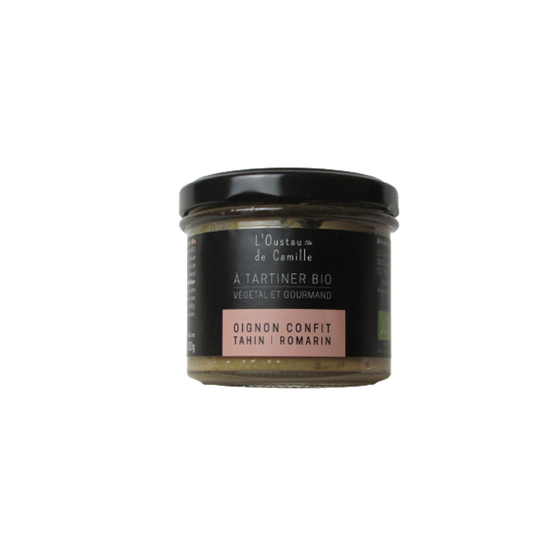 Oignon confit tahin & romarin à tartiner Bio 100g