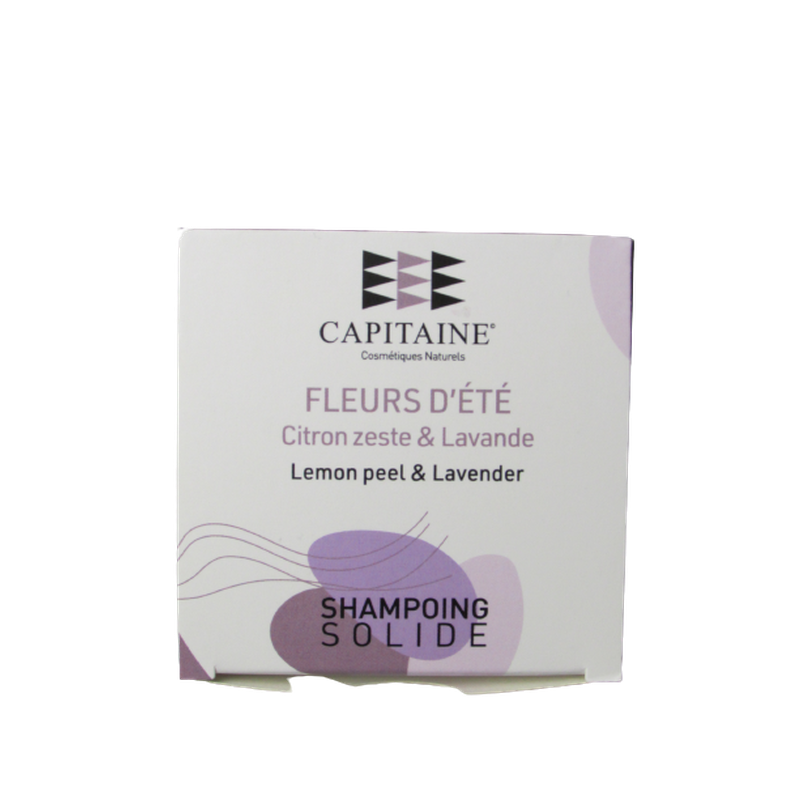 Shampoing solide - cheveux secs et colorés - Fleurs d'été 85g