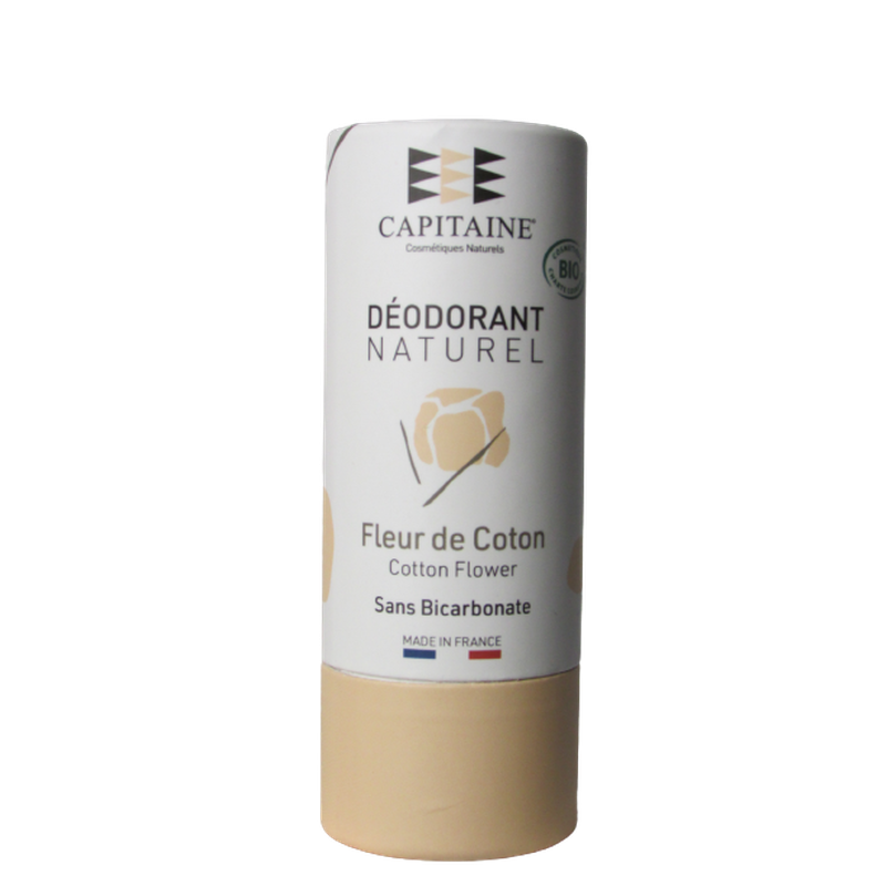 Déodorant naturel solide bio - sans bicarbonate - fleur de coton 60g