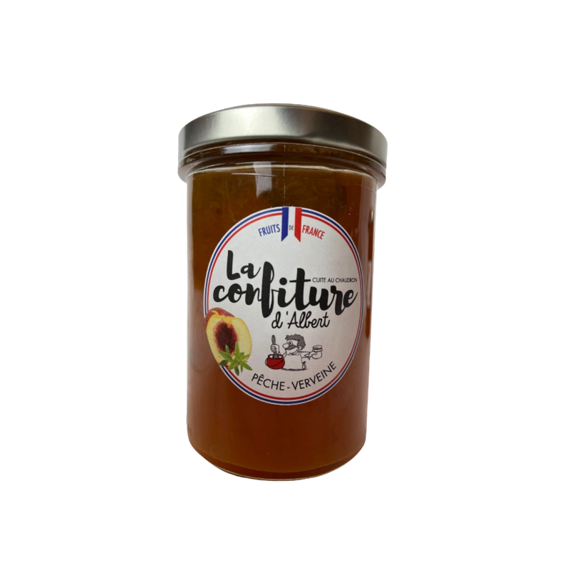 Confiture pêche verveine bio 240g