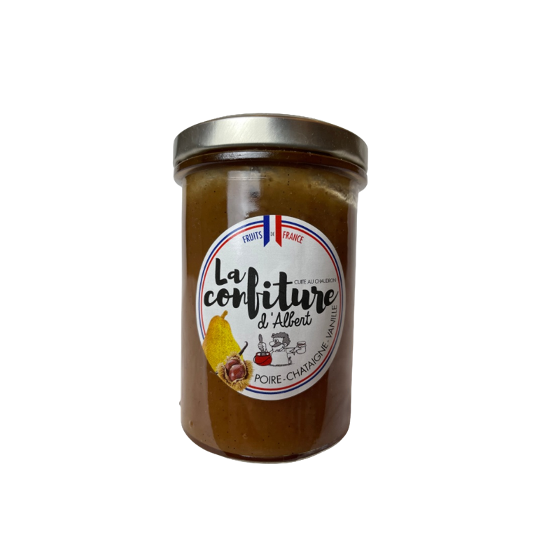 Confiture poire châtaigne vanille bio 240g