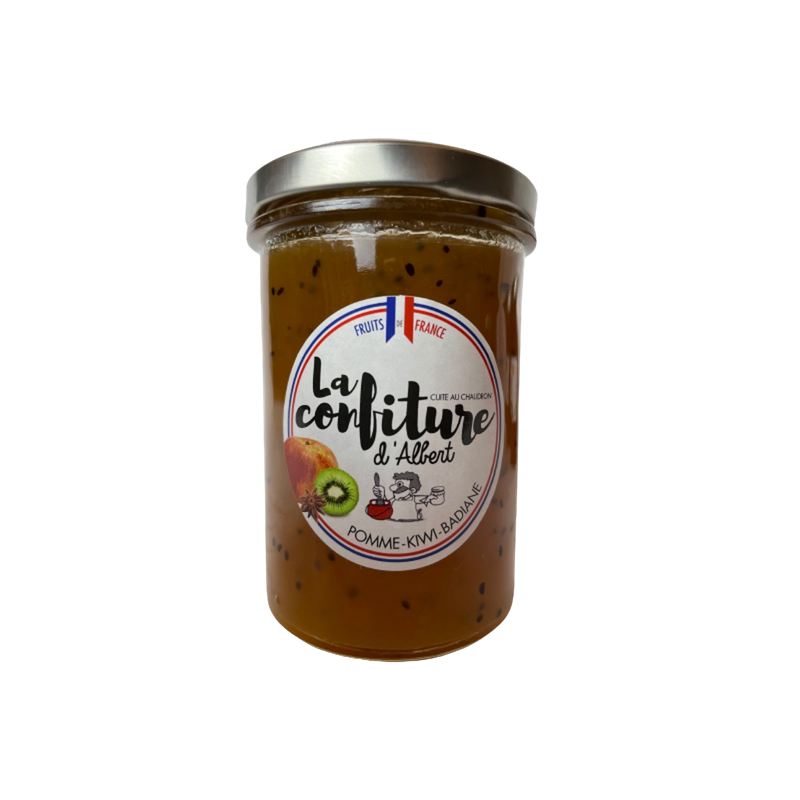 Confiture pomme kiwi badiane bio 240g