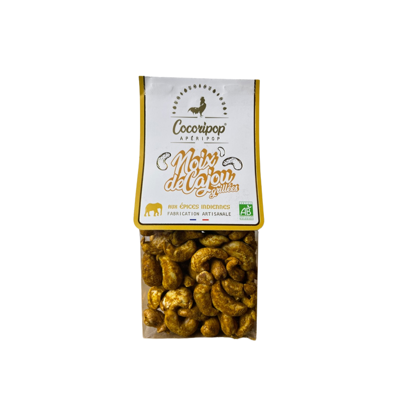 Noix de Cajou grillées aux épices Indiennes 125g